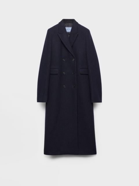 Prada Double-breasted Shetland wool coat