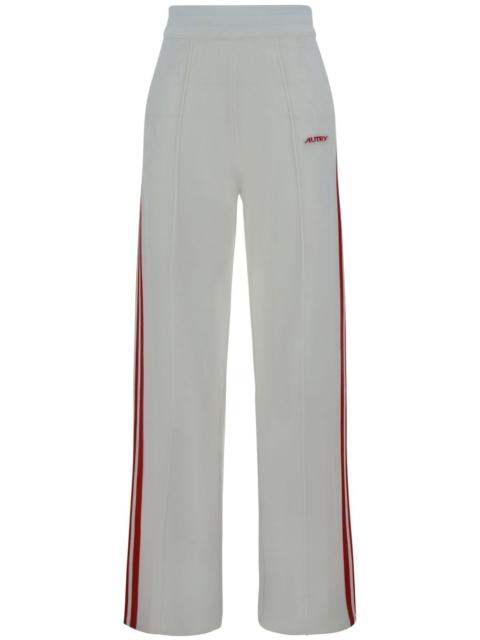 AUTRY logo-patch contrast-border sweatpants