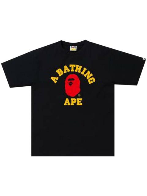 BAPE Colors College Tee 'Black'