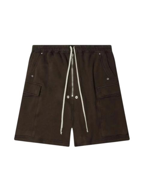 Rick Owens DRKSHDW Rick Owens Drkshdw Fleece Cargobela Shorts Dark Dust