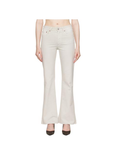 MM6 Maison Margiela Off-White 5 Pockets Jeans