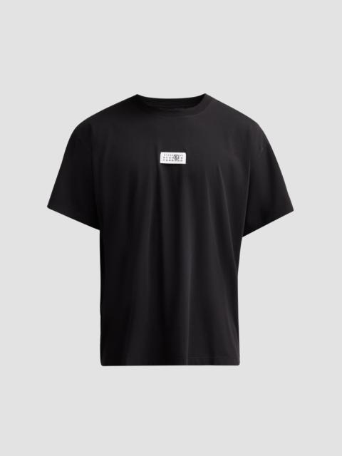 MM6 Maison Margiela Men's Logo Cotton Crewneck T-Shirt - Black