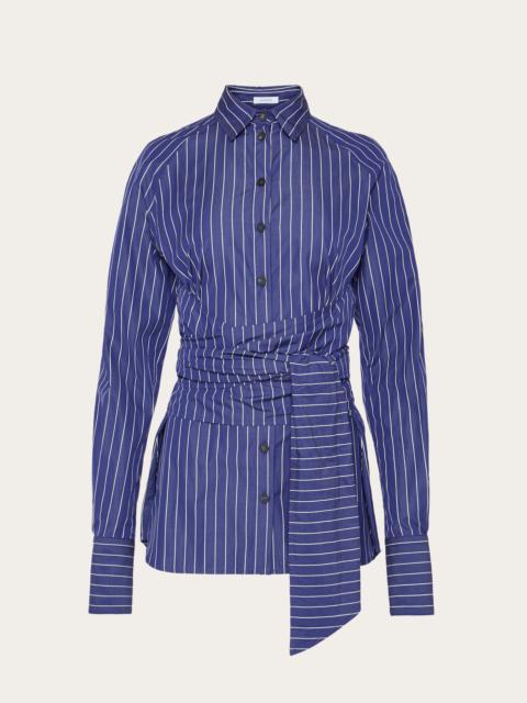 FERRAGAMO Cotton shirt with sash