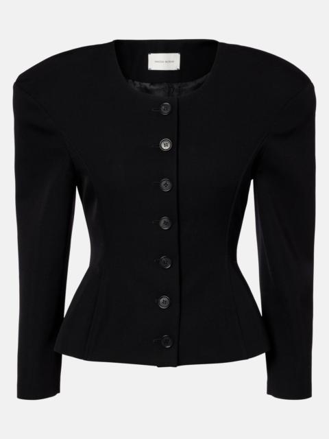 MAGDA BUTRYM Peplum wool cardigan