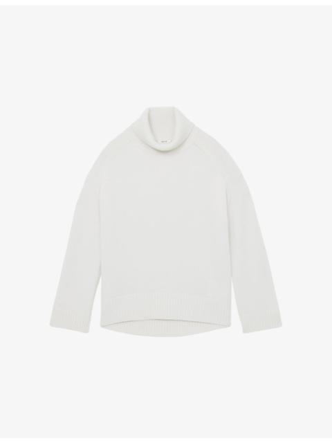 REISS Brooklyn Roll-Neck Wool And Cashmere-Blend Jumper