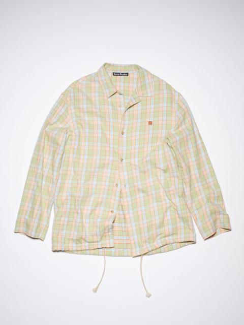 Acne Studios Flannel shirt - Orange/beige