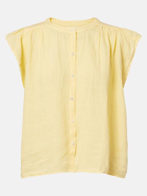 velvet Janey linen shirt