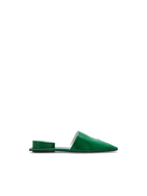 TORY BURCH Pierced leather mules