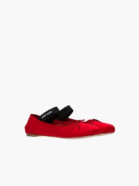 Miu Miu Satin ballerinas