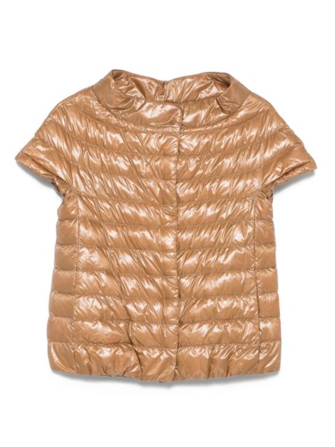 Herno short-sleeve quilted jacket