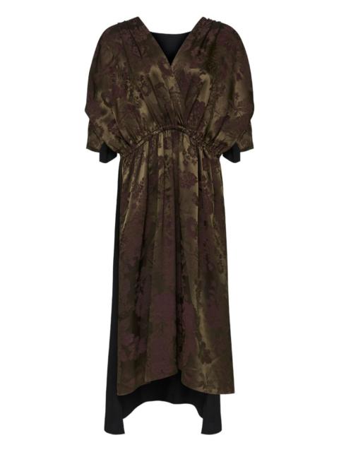 MM6 Maison Margiela floral-print gathered midi dress