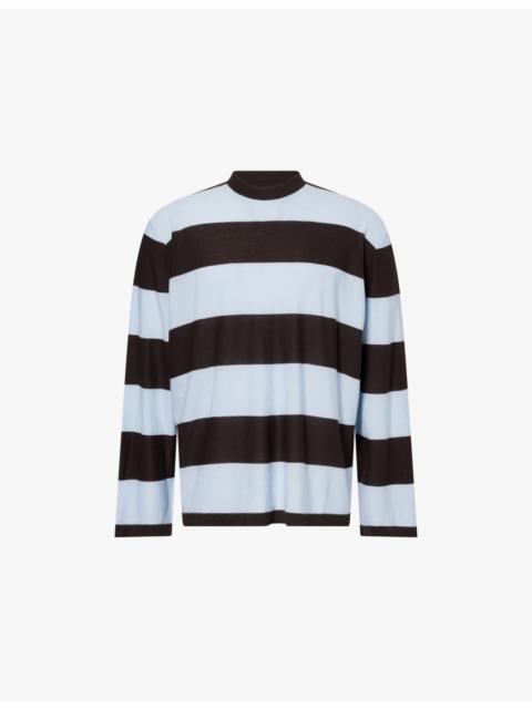 Bottega Veneta Striped Crewneck Cashmere Jumper