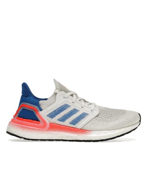 adidas Ultra Boost 20 White Glory Blue Solar Red