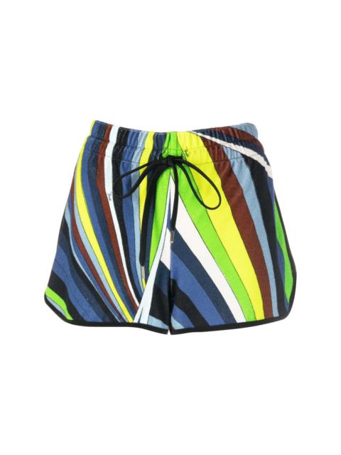 PUCCI kaleidoscopic-print drawstring mini shorts