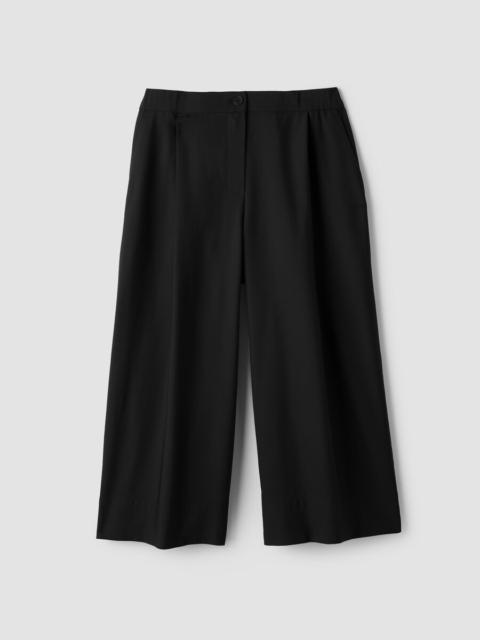 EILEEN FISHER Seasonless Wool Pleated Culotte