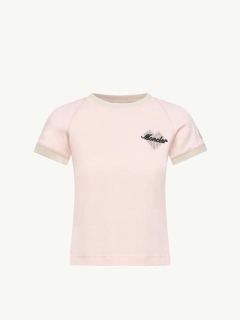 Moncler Heart Logo Cotton T-Shirt