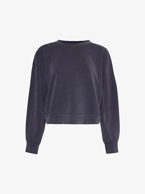 Perfectly Oversized cropped recycled polyester-blend sweatshirt