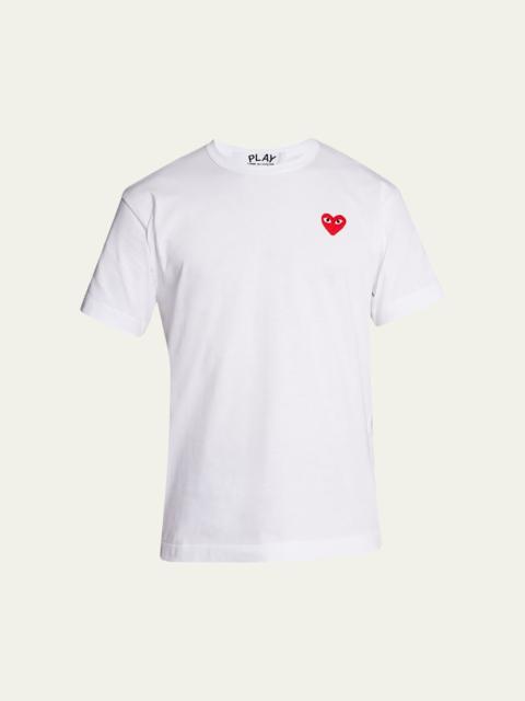 Comme Des Garçons Men's Cotton Jersey Heart T-Shirt