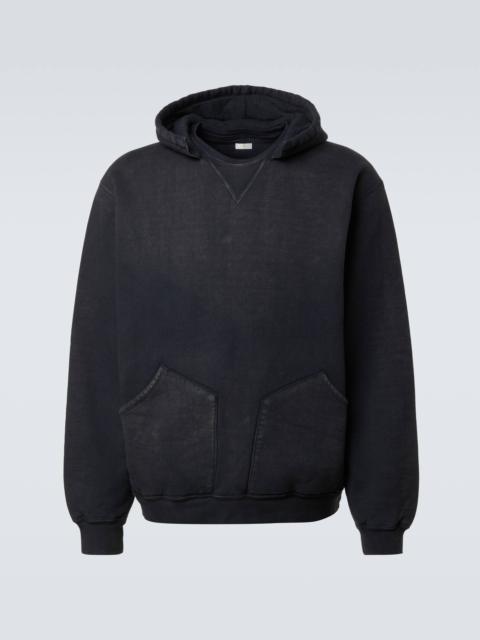 A.PRESSE Vintage cotton jersey hoodie