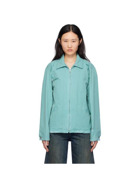 MM6 Maison Margiela Blue Zip Jacket