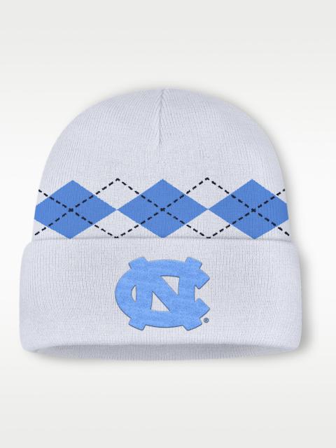 Jordan North Carolina Utility Argyle Men's Jordan Brand College Cuffed Beanie