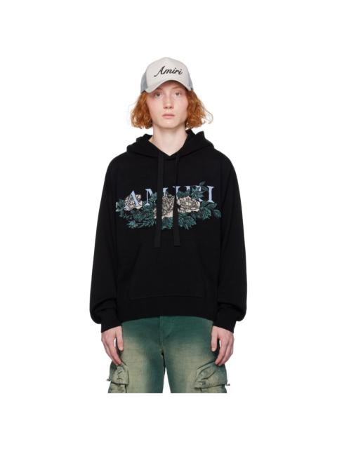 AMIRI Black Floral Hoodie
