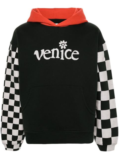 ERL Venice-print colour-block hoodie