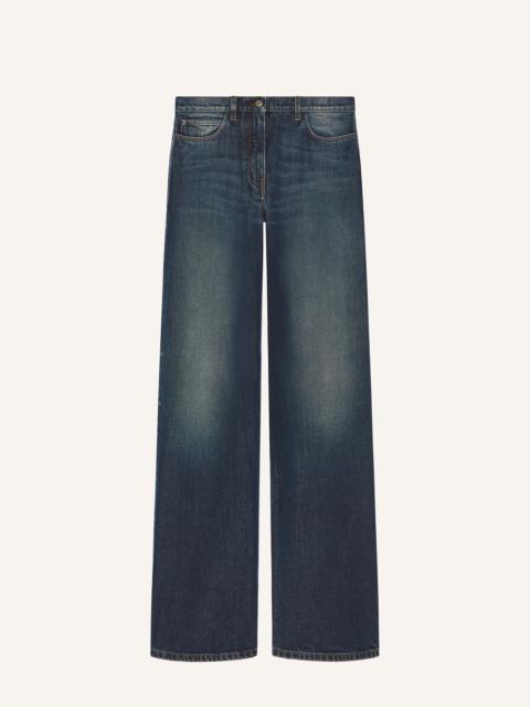courrèges VINTAGE BLUE DENIM BAGGY PANTS