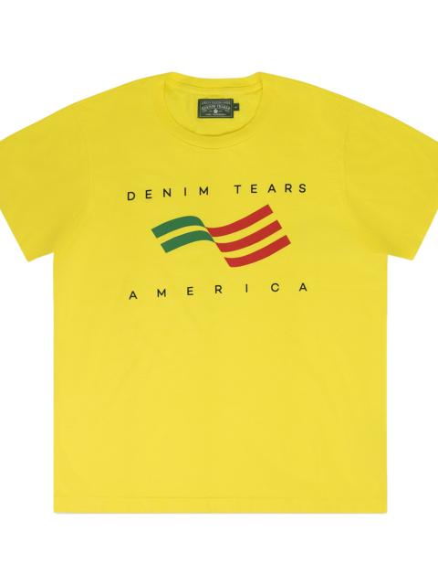 DENIM TEARS Ellis Tears T-Shirt "Yellow" DT719