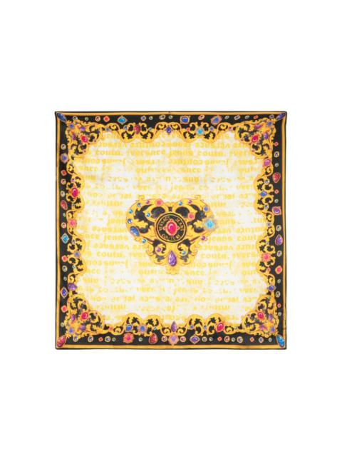 VERSACE JEANS COUTURE Barocco-print silk scarf