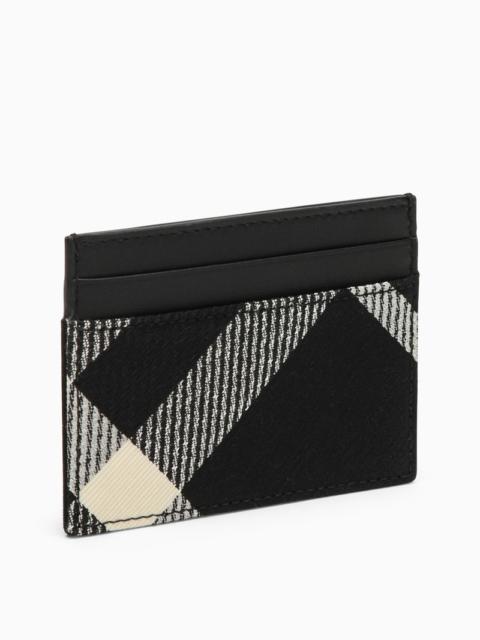 Black card holder/calic Check motif