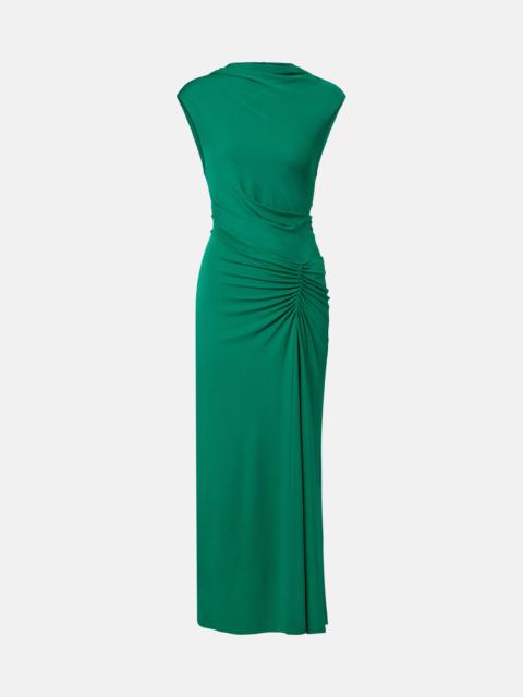 SIMKHAI Acacia draped jersey maxi dress