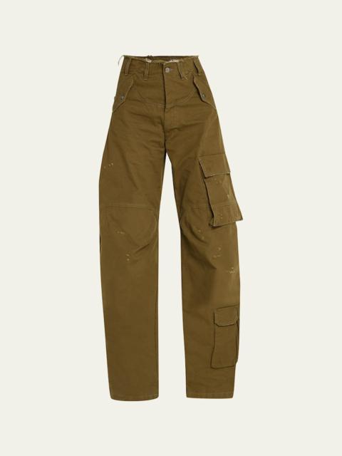 DARKPARK Rosalind Wide Tapered Cargo Pants