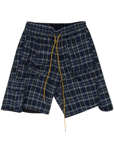 Rhude Plaid Shorts "Blue" RHD MBTM 0247 BLUE