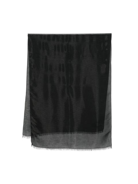EMPORIO ARMANI modal-wool blend scarf