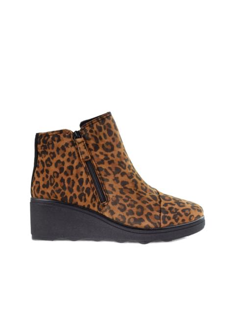 Clarks Originals Mazy Eastham zip leopard print boots