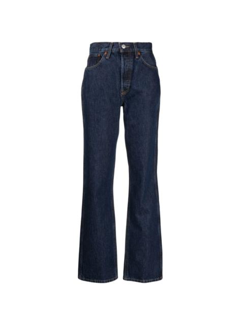 high-rise wide-leg jeans