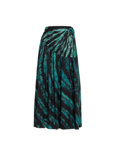 ULLA JOHNSON Freya Shibori Dyed Skirt