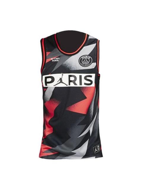 Jordan Air Jordan Paris Saint-Germain Mesh Cloth Jersey 'Black Infrared 23' BQ8357-010
