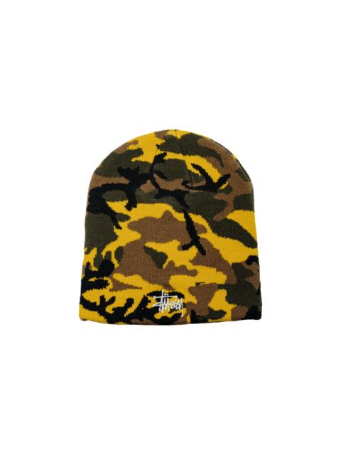 Stüssy Stüssy Basic Camo Knit Skullcap Yellow