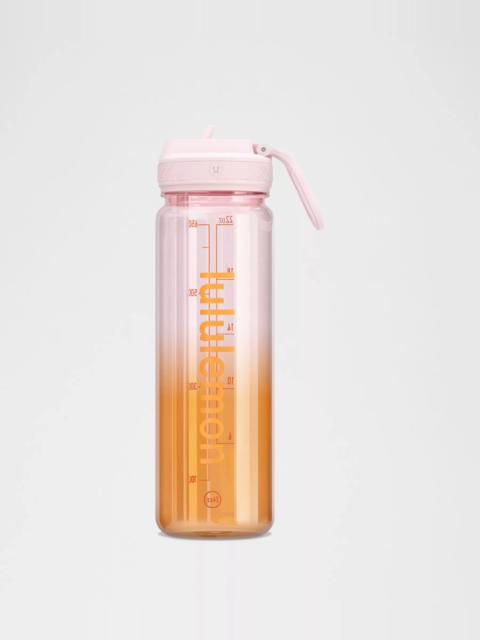 lululemon Back to Life Clear Bottle 24oz *Straw Lid