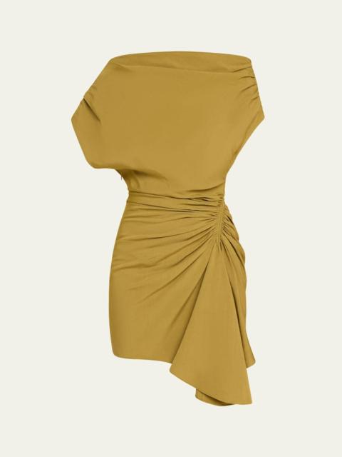 A.L.C. Poppy Ruched Off-The-Shoulder Mini Dress