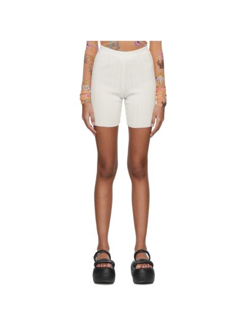 MARCO RAMBALDI White Viscose Shorts