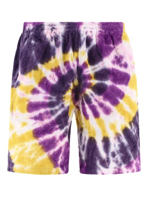 South2 West8 tie-dye elasticated-waistband shorts
