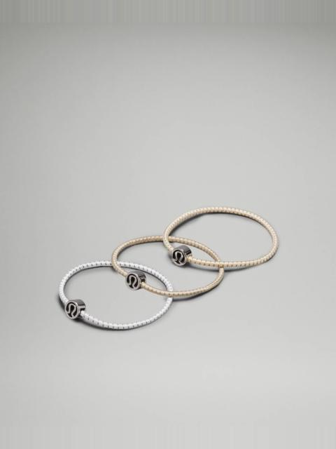 lululemon Glow On Hair Ties *3 Pack