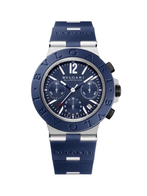 BVLGARI Women's Aluminum, Titanium & Rubber Chronograph Watch/41MM - Blue