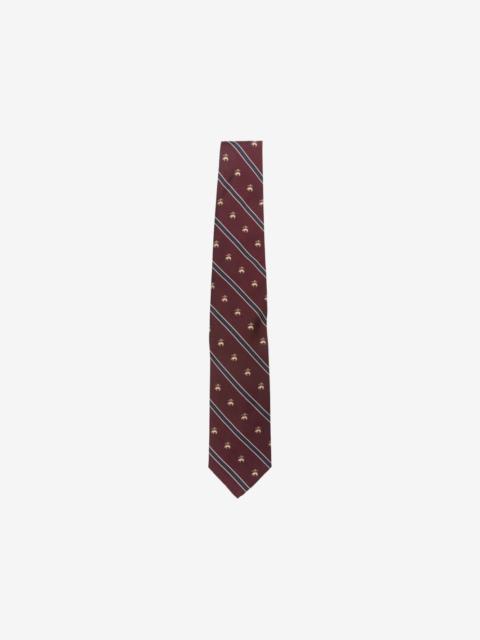 Brooks Brothers logo-embroidered striped tie