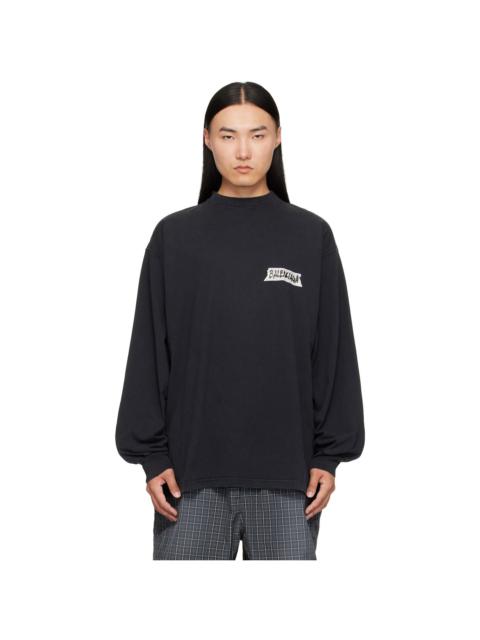 BALENCIAGA Black L/S Large T-Shirt