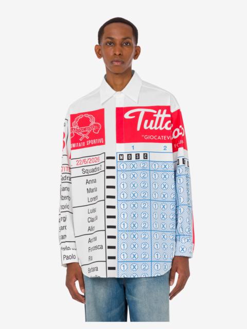 Moschino PRINTED COTTON POPLIN SHIRT