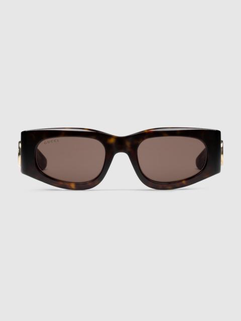 Rectangular frame sunglasses